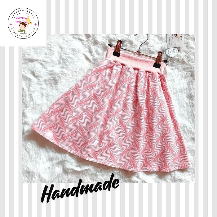 Kinderrock Tellerrock WELLEN in Gr. 122/128