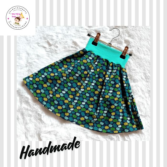 Kinderrock Tellerrock BLUMENSTECKER in Gr. 110/116