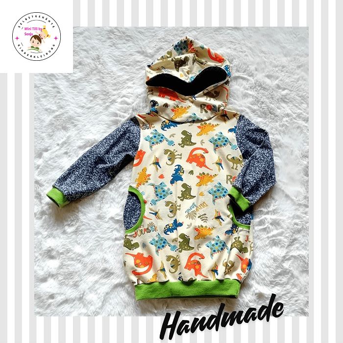 Ballonkleid Kinder DINOS in Gr. 86/92