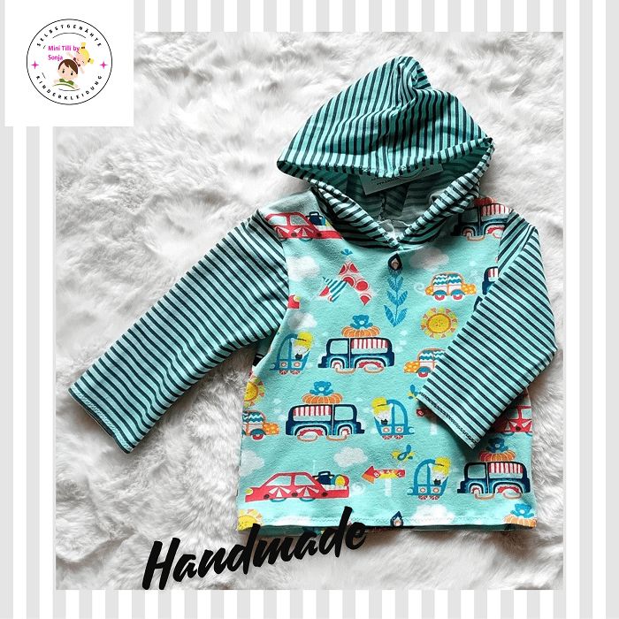 Kapuzenpullover Kinder Hoodie SOMMERAUSFLUG in Gr. 80