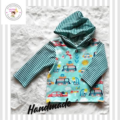 Kapuzenpullover Kinder Hoodie SOMMERAUSFLUG in Gr. 80