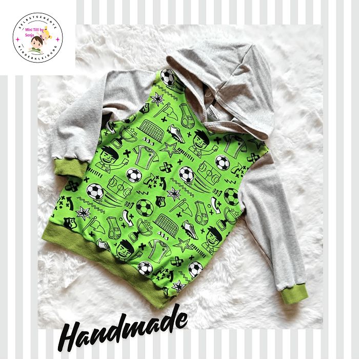 Kapuzenpullover Jungen FUSSBALL in Gr. 92