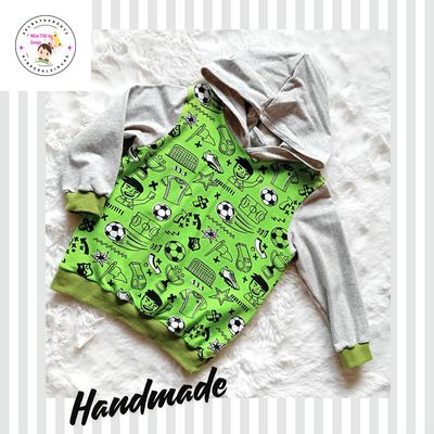 Kapuzenpullover Jungen FUSSBALL in Gr. 92