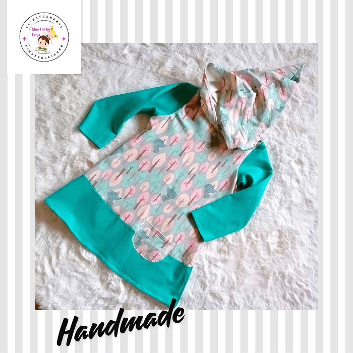 Kapuzenkleid Kinder langarm WALDRUHE in Gr. 110