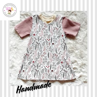 Kinderkleid Sommerkleid BLUMENZWEIGE in Gr. 98