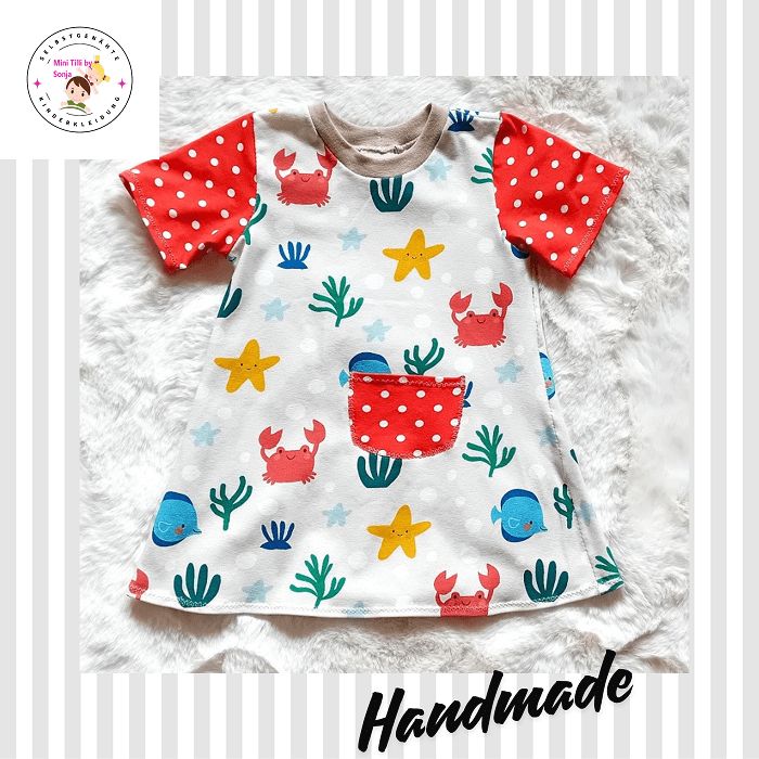 Kinderkleid Sommerkleid STRAND in Gr. 86