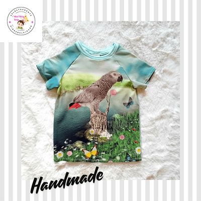 Kinder T-Shirt PAPAGEI in Gr. 92