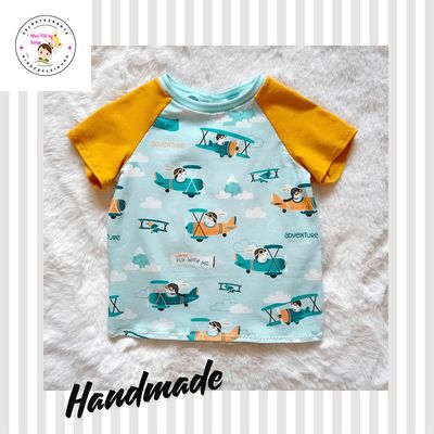 Kinder T-Shirt FLUGZEUGE in Gr. 80