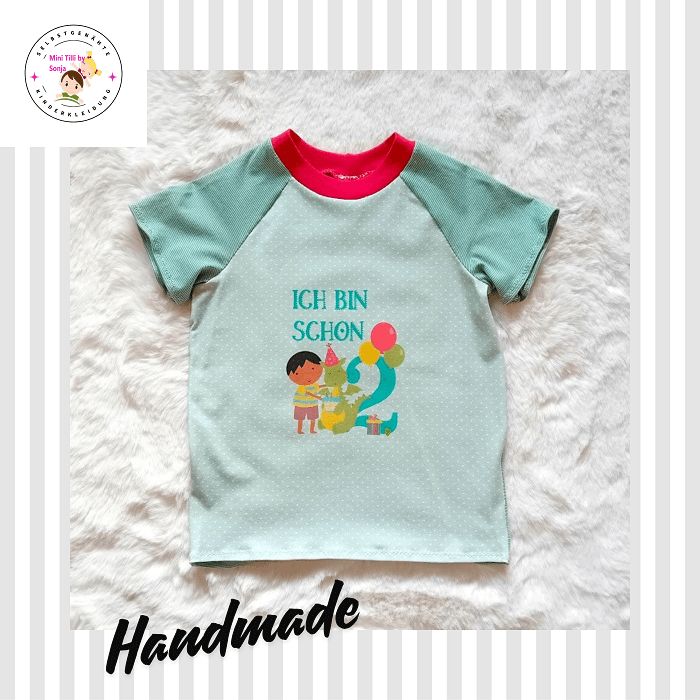 Kinder T-Shirt *2. GEBURTSTAG* in Gr. 98