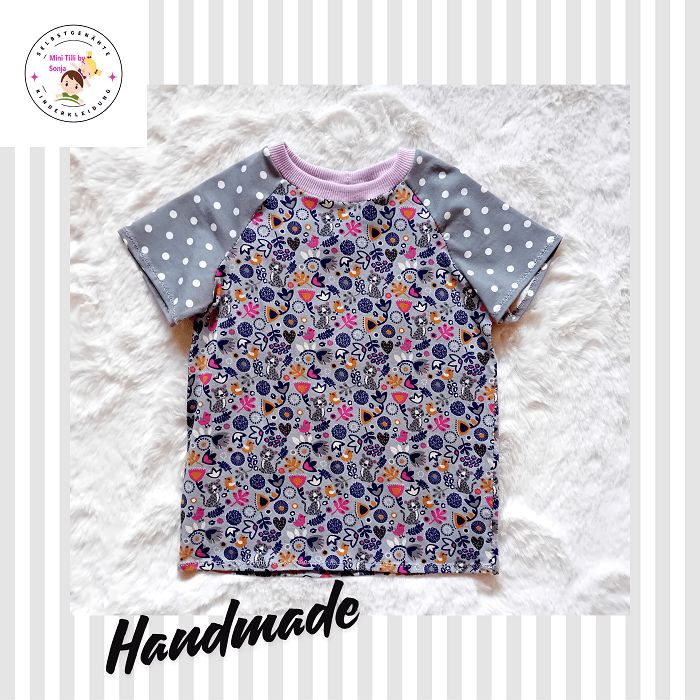 Kinder T-Shirt KATZEN in Gr. 104