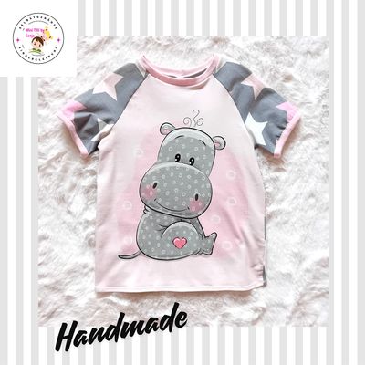 Kinder T-Shirt NILPFERD in Gr. 110