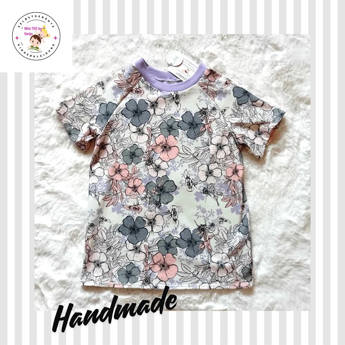 Kinder T-Shirt BLUMIG in Gr. 134