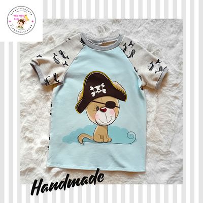 Kinder T-Shirt PIRATENHUND in Gr. 116