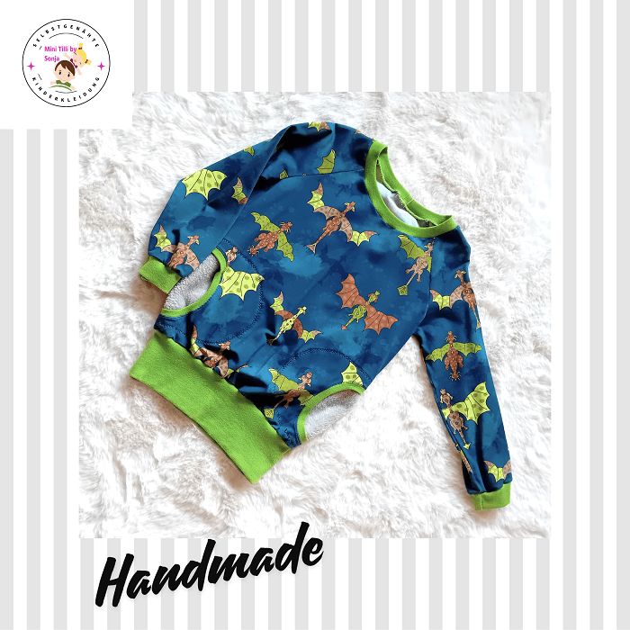 Jungen Pullover DRACHENFLUG in Gr. 110/116