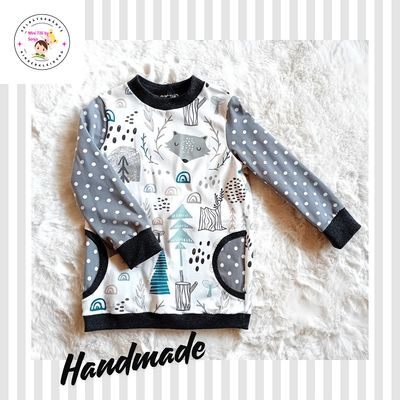 Jungen Pullover WALDTIERE in Gr. 110/116