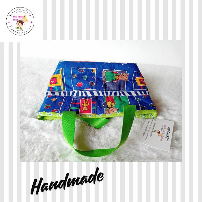 Kindertasche handmade | Schulfreunde blau