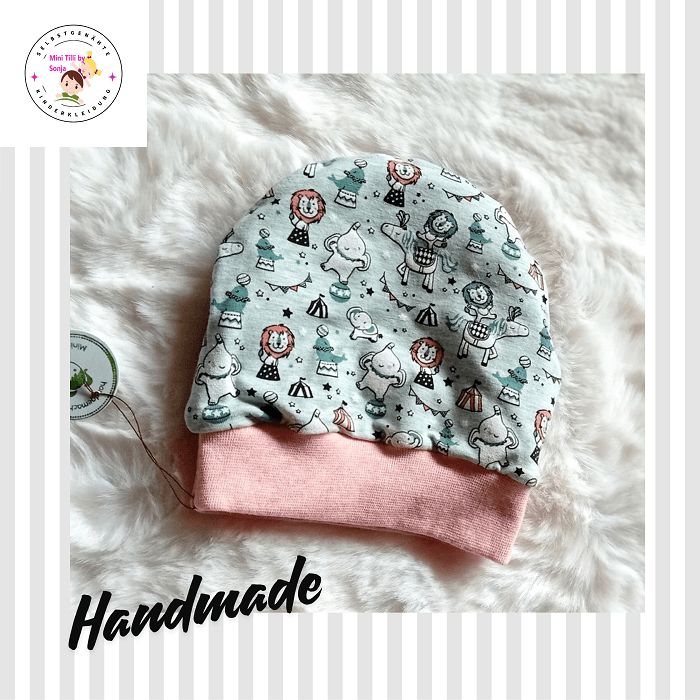 Baby Beanie  ZIRKUS STERNE / 0-6 Monate