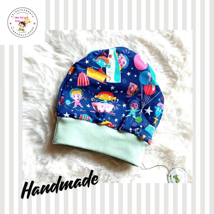 Baby Beanie  COSMOPARTY HERZEN 0-6 Monate