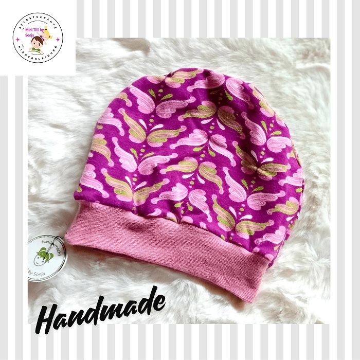 Baby Beanie  PUNKTE SCHMETTERLING / 9-12 Monate