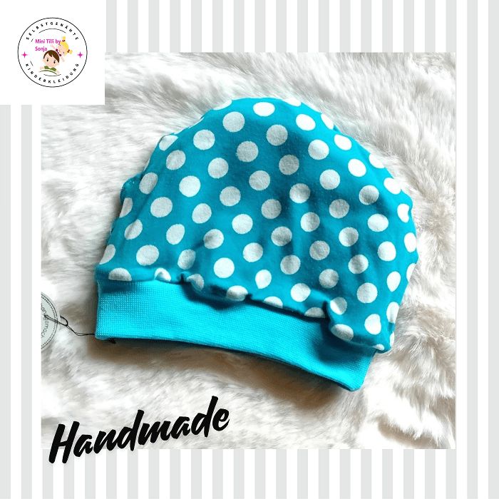 Baby Beanie  ELEFANTEN PUNKTE / 6-9 Monate