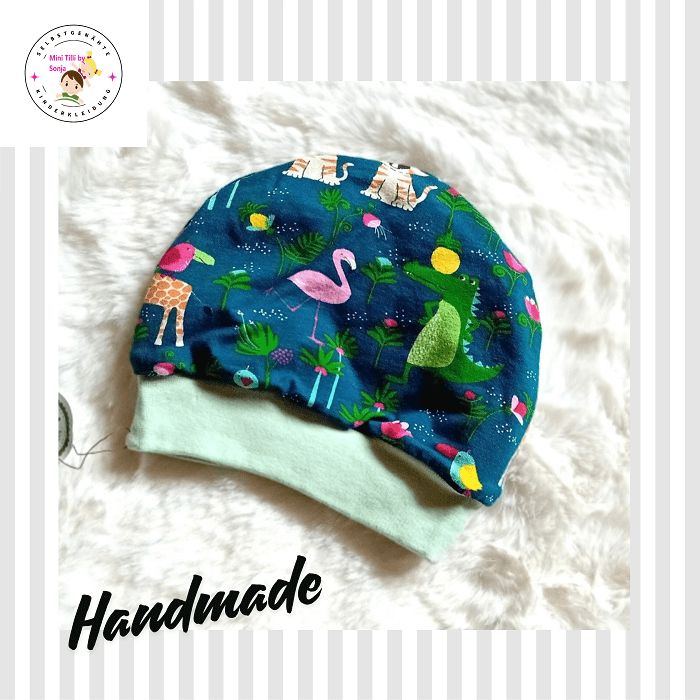 Baby Beanie DSCHUNGEL MONSTER / 6-9 Monate