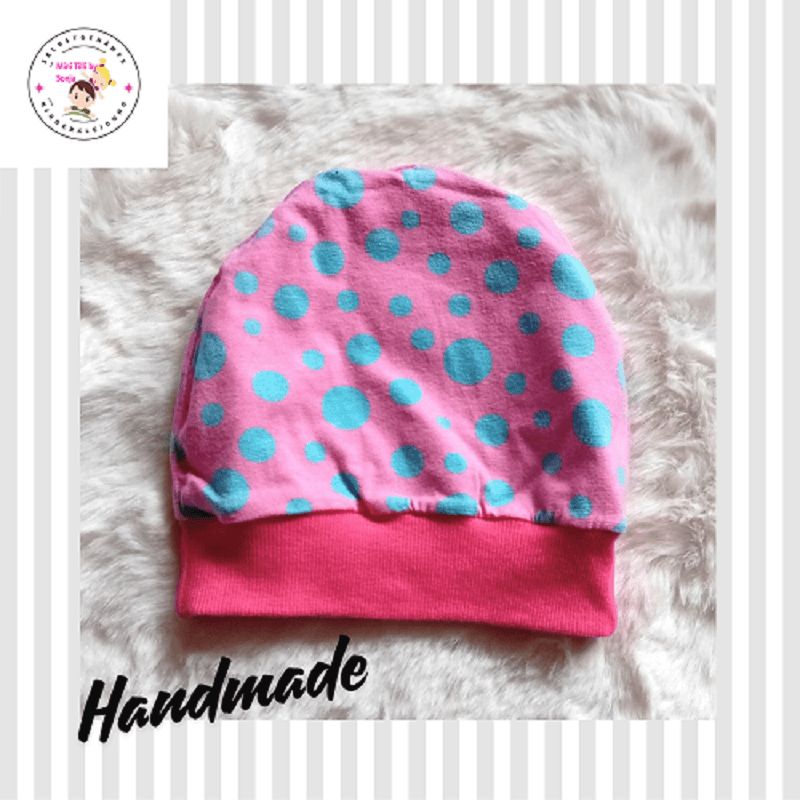 Baby Beanie  WASCHBAEREN PUNKTE / 9-12 Monate