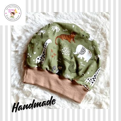 Kinder Beanie  WILDE TIERE / 12-18 Monate