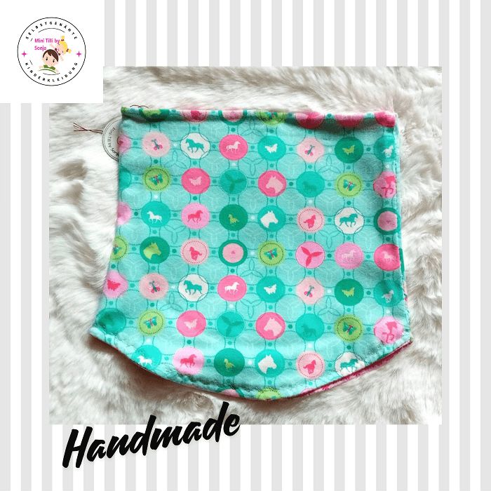 Kinder Loopschal  PFERDE / 12-18 Monate