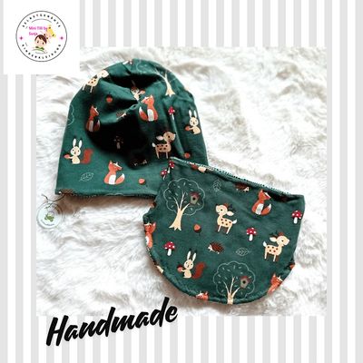 Kinder Set Beanie|Loop HERBSTWALD / 1-3,5 Jahre