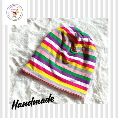 Kinder Beanie STREIFEN BUNT / 3-10 Jahre