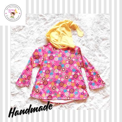 Kapuzenpullover Kinder Hoodie BLUMENRAD in Gr. 104