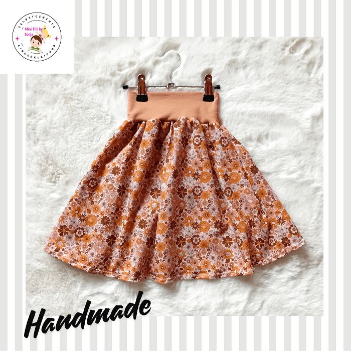 Kinderrock Tellerrock HERBSTZEIT in Gr. 122/128