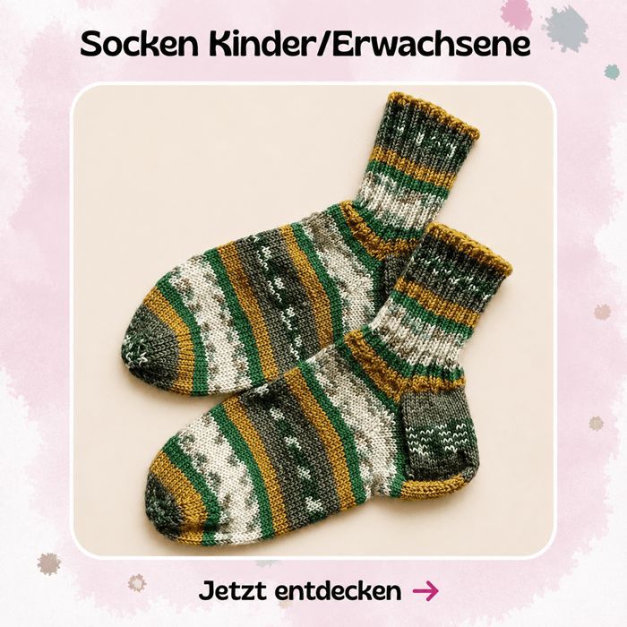 In der kalten Jahreszeit gibt es nichts besseres und schöneres als handgestrickte Socken von *Mini Tilli by Sonja*