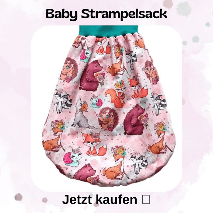 Handmade Baby Strampelsäcke von *Mini Tilli by Sonja* geben deinem neugeborenen Schatz ein Gefühl von Geborgenheit