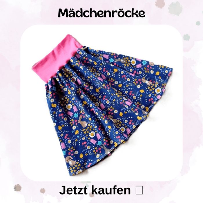 Handmade Kinderröcke Röcke von Mini Tilli by Sonja aus Jerseystoffen sind besonders im Sommer ein angenehmes Kleidungsstück 