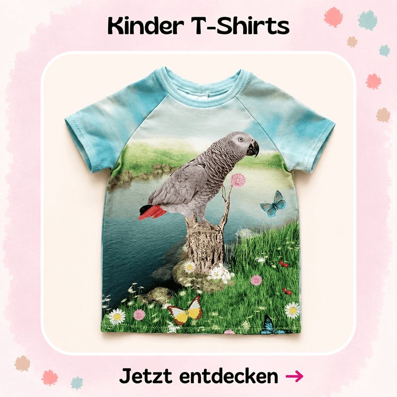 Coole, handgefertigte Kinder T-Shirts für Jungen und Mädchen von Mini Tilli by Sonja sind ideale Begleiter im heißen Sommer