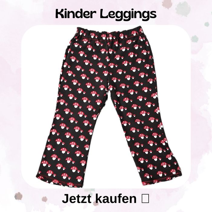 Handgemachte Leggings Kinder Babys von Mini Tilli by Sonja sind superbequeme Hosen mit mitwachsenden Bündchen