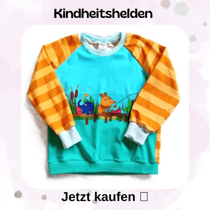 Kinderkleidung mit Helden der Kindheit von Mini Tilli by Sonja - Sendung mit der Maus, der kleine Maulwurf, das Sandmännchen