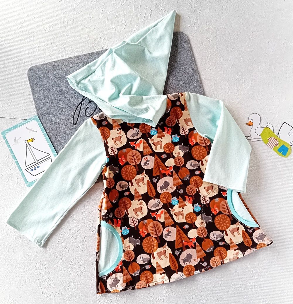 Kapuzenpullover Kinder Hoodie WALDFREUNDE in Gr. 110