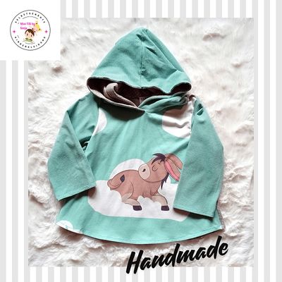 Kapuzenpullover Kinder Hoodie ESELPANEL in Gr. 92
