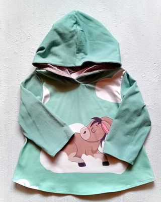 Kapuzenpullover Kinder Hoodie ESELPANEL in Gr. 92