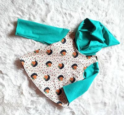 Kapuzenpullover Kinder Hoodie IGEL in Gr. 92