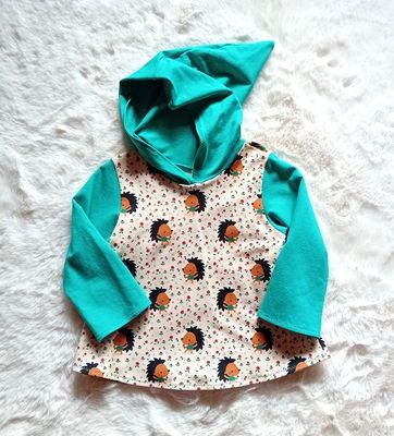 Kapuzenpullover Kinder Hoodie IGEL in Gr. 92