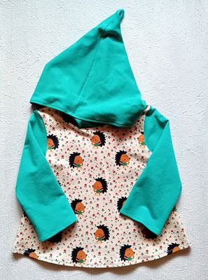 Kapuzenpullover Kinder Hoodie IGEL in Gr. 92