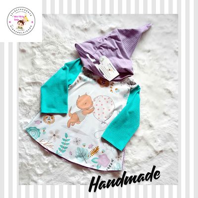 Kapuzenpullover Kinder Hoodie KATZENKIND in Gr. 98