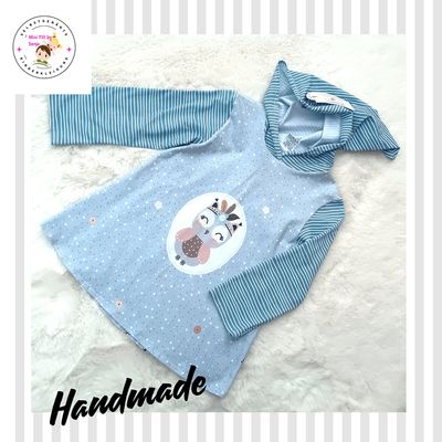 Kapuzenpullover Kinder Hoodie EULE ELLA in Gr. 122
