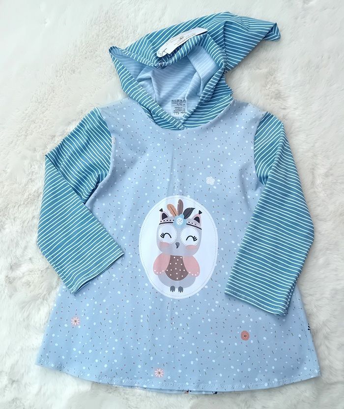 Kapuzenpullover Kinder Hoodie EULE ELLA in Gr. 122