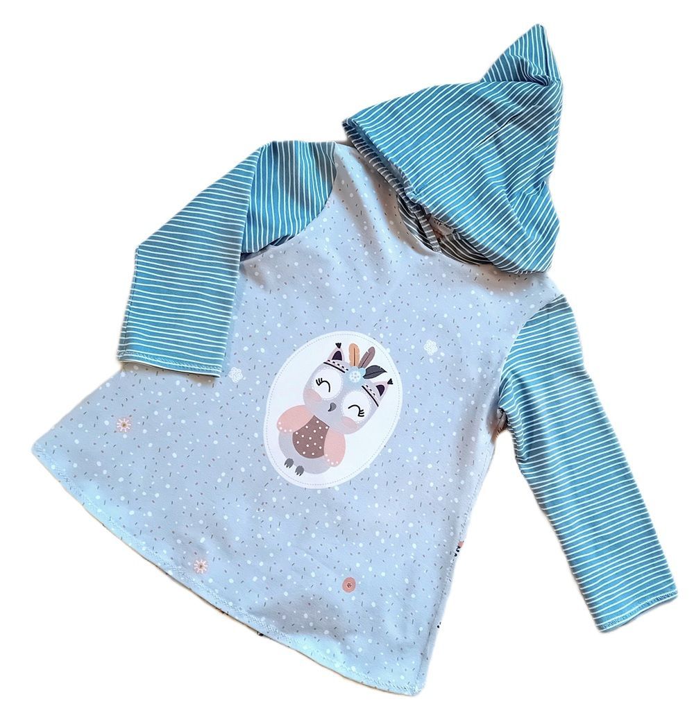 Kapuzenpullover Kinder Hoodie EULE ELLA in Gr. 122 Kapuzenpullover Kinder Hoodie EULE ELLA in Gr. 122