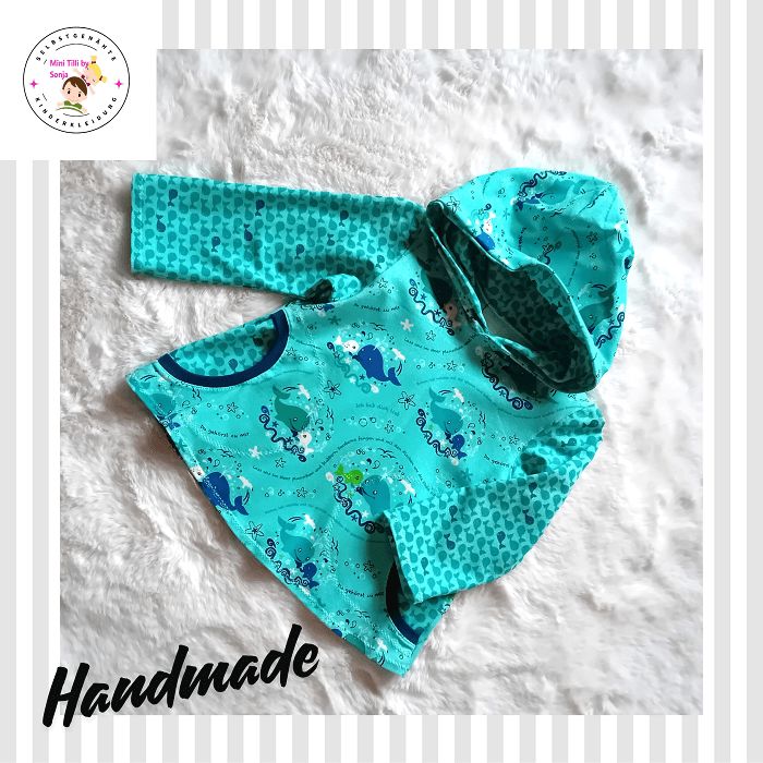 Kapuzenpullover Kinder Hoodie WALE in Gr. 92