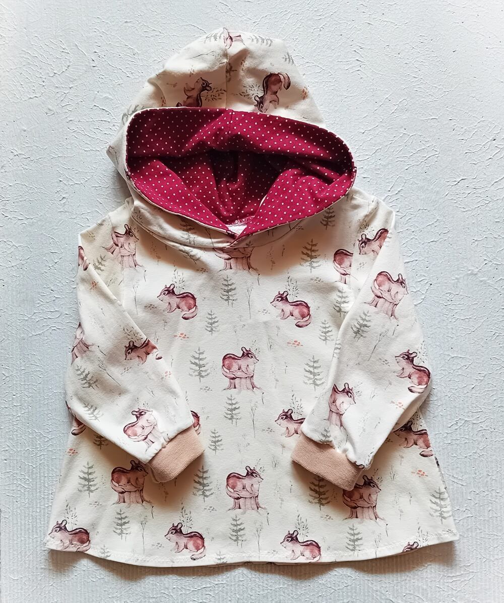 Kapuzenpullover Kinder Hoodie EICHHORN in Gr. 80